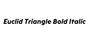 Euclid Triangle Bold Italic Font