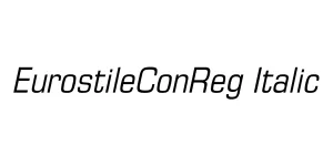 EurostileConReg Italic Font