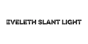 Eveleth Slant Light Font