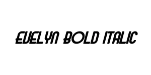 Evelyn Bold Italic Font