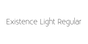Existence Light Regular Font