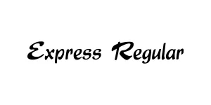 Express Regular Font