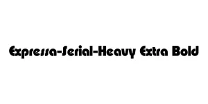 Expressa-Serial-Heavy Extra Bold Font