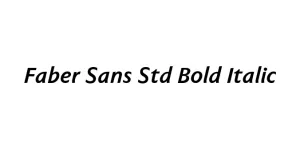 Faber Sans Std Bold Italic Font