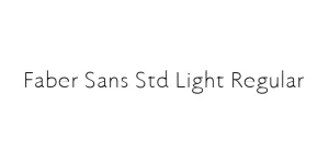 Faber Sans Std Light Regular Font
