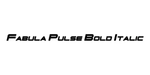 Fabula Pulse Bold Italic Font