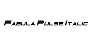 Fabula Pulse Italic Font