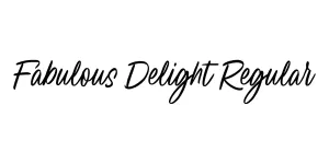 Fabulous Delight Regular Font