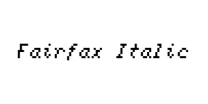 Fairfax Italic Font