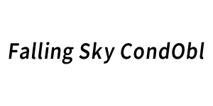 Falling Sky CondObl Font