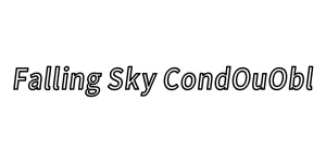 Falling Sky CondOuObl Font