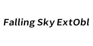 Falling Sky ExtObl Font