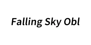 Falling Sky Obl Font