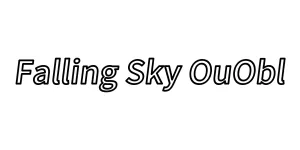 Falling Sky OuObl Font