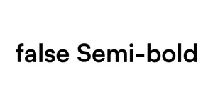 false Semi-bold Font