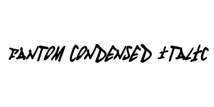 Fantom Condensed Italic Font