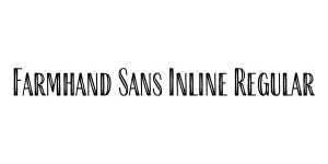 Farmhand Sans Inline Regular Font