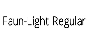 Faun-Light Regular Font