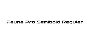 Fauna Pro Semibold Regular Font