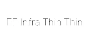 FF Infra Thin Thin Font