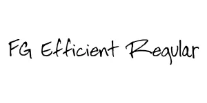 FG Efficient Regular Font
