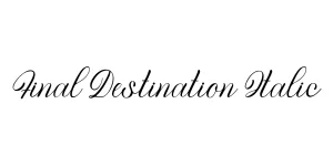 Final Destination Italic Font