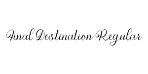 Final Destination Regular Font