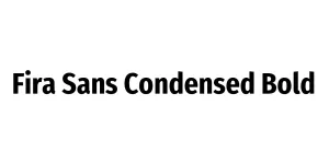 Fira Sans Condensed Bold Font