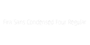 Fira Sans Condensed Four Regular Font