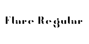 Flare Regular Font