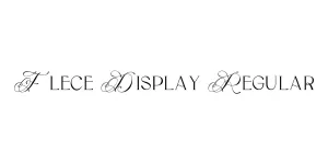 Flece Display Regular Font