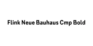 Flink Neue Bauhaus Cmp Bold Font