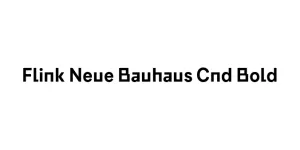 Flink Neue Bauhaus Cnd Bold Font