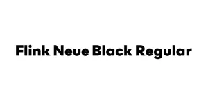 Flink Neue Black Regular Font