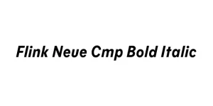 Flink Neue Cmp Bold Italic Font
