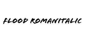 Flood RomanItalic Font