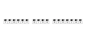 Floppy Disk Regular Font