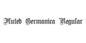 Fluted Germanica Regular Font