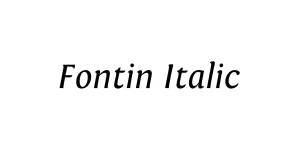 Fontin Italic Font