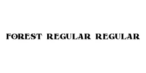 Forest Regular Regular Font