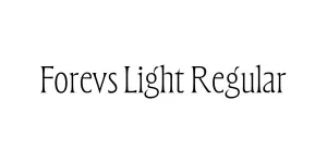 Forevs Light Regular Font