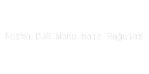 Forma DJR Mono Hair Regular Font
