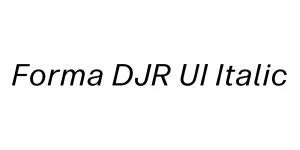 Forma DJR UI Italic Font