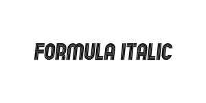Formula Italic Font