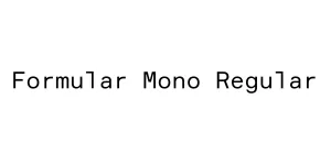 Formular Mono Regular Font