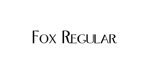 Fox Regular Font