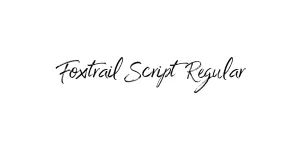 Foxtrail Script Regular Font