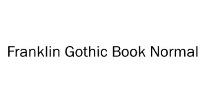 Franklin Gothic Book Normal Font