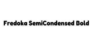 Fredoka SemiCondensed Bold Font