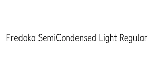 Fredoka SemiCondensed Light Regular Font